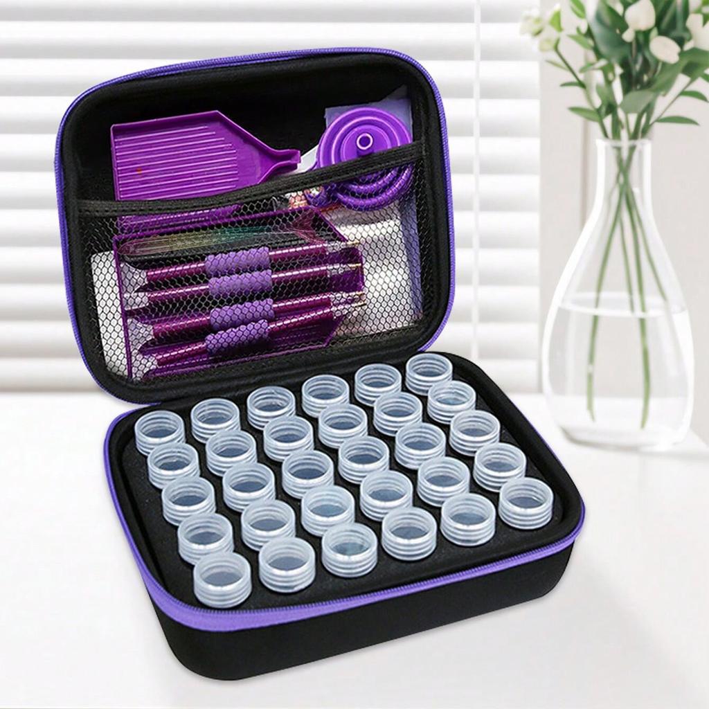 Набор принадлежностей для алмазной живописи 5D DIY, включая коробку для хранения на 30 ячеек для любителей алмазного искусства, подходит для вышивки крестиком