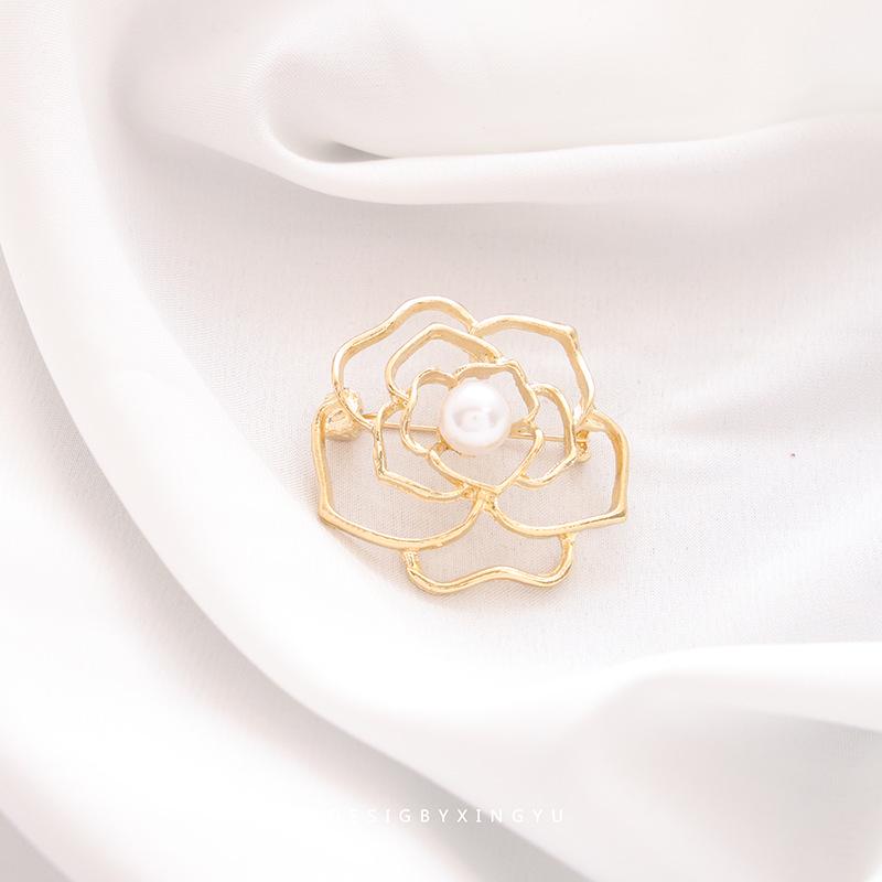 Элегантная брошь в виде золотого жемчужного колоса: Универсальный, Высококлассный Аксессуар для Женщин