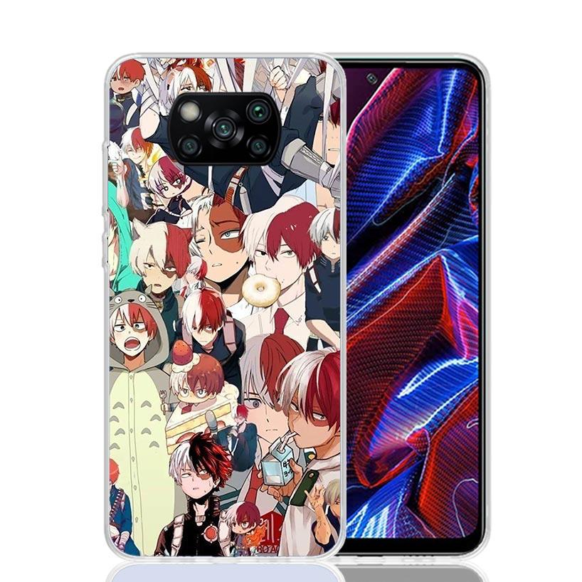 My Hero Todoroki Shoto Case Phone Cover for Xiaomi Redmi Note 10 9 9S 8 8T 7 5 Pro Mi 12T 11T 10T 9T 12 11 Lite A3 A2 Trend Fund