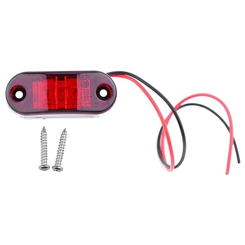 1pc 24v 12v Led Side габаритные огни для прицепов грузовиков Caravan боковой габаритный фонарь лампа