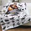 Dinosaur Blanket for Boys Jurassic Dino World Park Soft Flannel Throw Blanket Dinosaur Room Decor for Boys Gifts for Sofa Bed#(2)