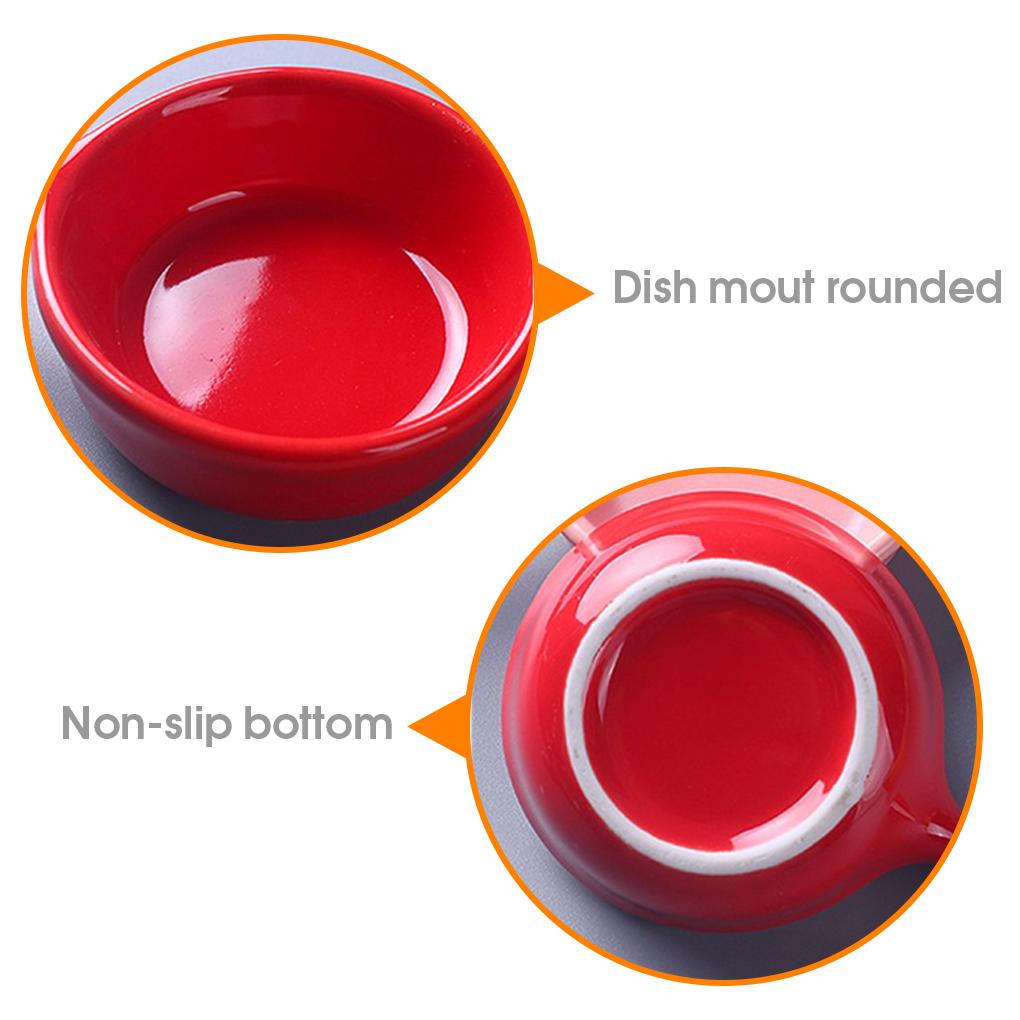 Dipping Dish with Handle Ceramic Ginger Seasoning Plates Serving Container Home Kitchen Dinnerware Houseware Accessories