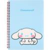 Sanrio Spring PP Cover Wired Note Cinnamoroll, Blue, 1 Pc.