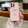 Модный Розовый Браслет-Шнурок с Улыбкой и Сердечком Чехол для Телефона Для iPhone 15 14 13 12 11 16 Pro Max X XS XR 7 Plus Ударопрочный Чехол