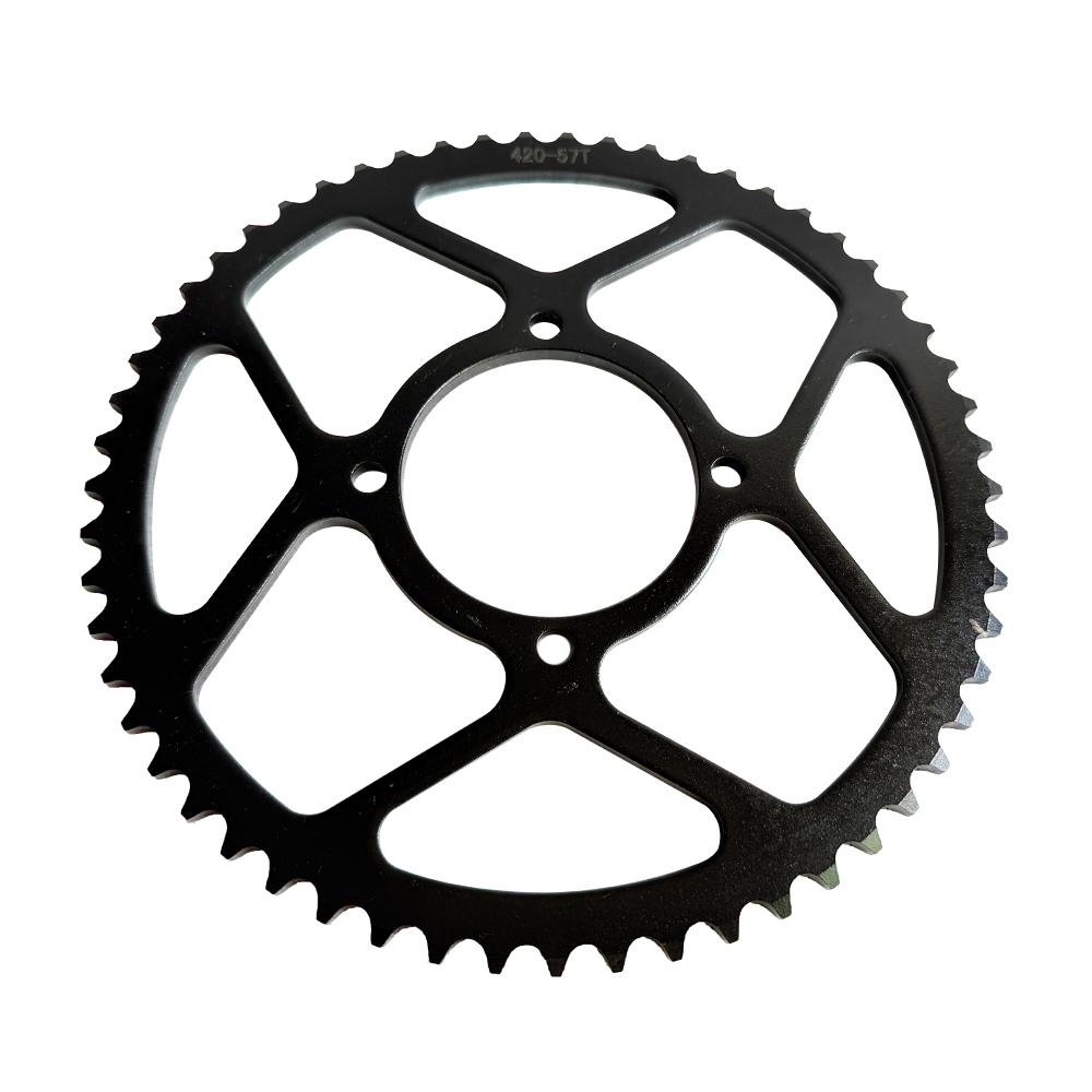 Motorcycle 420 Chain Rear Sprocket 51T 53T 57T 60T 76mm For 50cc 70cc 90cc 110cc 125cc 250cc Pit Dirt Bike ATV Quad Bike Go Kart