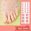 Semi-cured Gel Toe Nail Stickers Four-pointed Star Toe Gel Nail Art Stickers Nail Polish Glue Nail Stickers