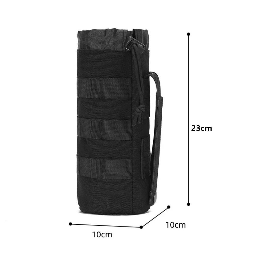 Molle System Outdoor Kettle Carrier Bag Water Bottle Bag Multifunction Hiking Bottle Pouch Unisex
