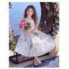Sweet Girl's Dress with Summer Children's Princess Ocean Print Dress