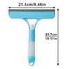 3 In 1 Window Cleaning Squeegee Multi Function Glass Mirror Wiper with Spray Bottle Microfiber Scrub Household Car Cleaner Tools