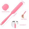 3 Pcs Nonstick Silicone Wax Spatulas Hair Removal Sticks Applicator Reusable Hard Wax Scraper for Home Salon Body Use Pink