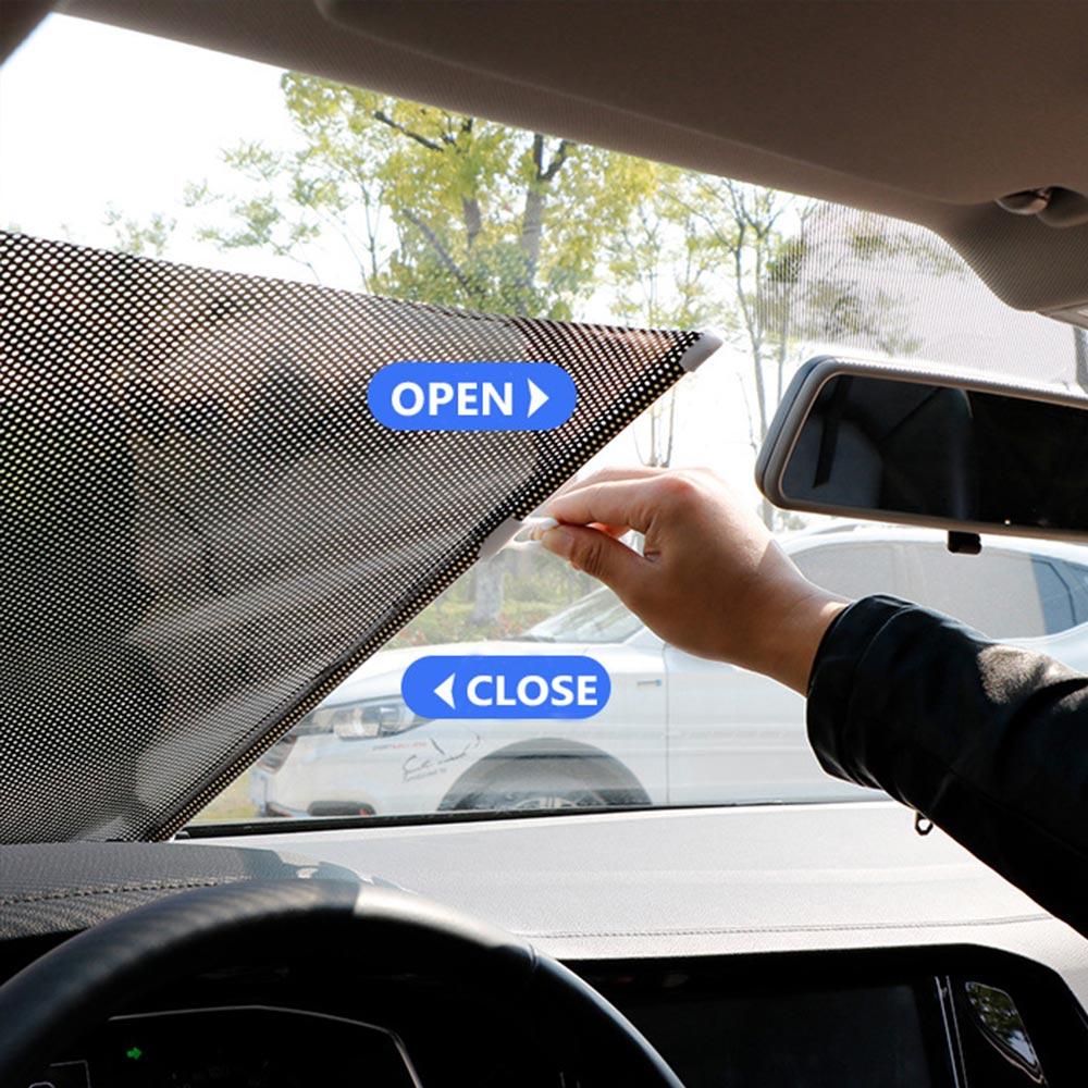 Передний retractable солнцезащитный козырек-сетка для лобового стекла автомобиля, складной чехол-блок для окна внедорожника
