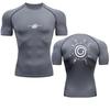 Camisas de compressão masculinas anime esporte secagem rápida ginásio tshirts fitness topos t verão outono masculino