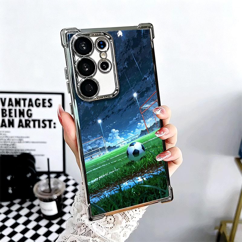 Дизайн Футбольный Мяч Покрытие Чехол Для Телефона Для Samsung Galaxy S24 S25 FE S26 Edge S23 Ultra S22 S21 Plus S20 Противоударный Airab