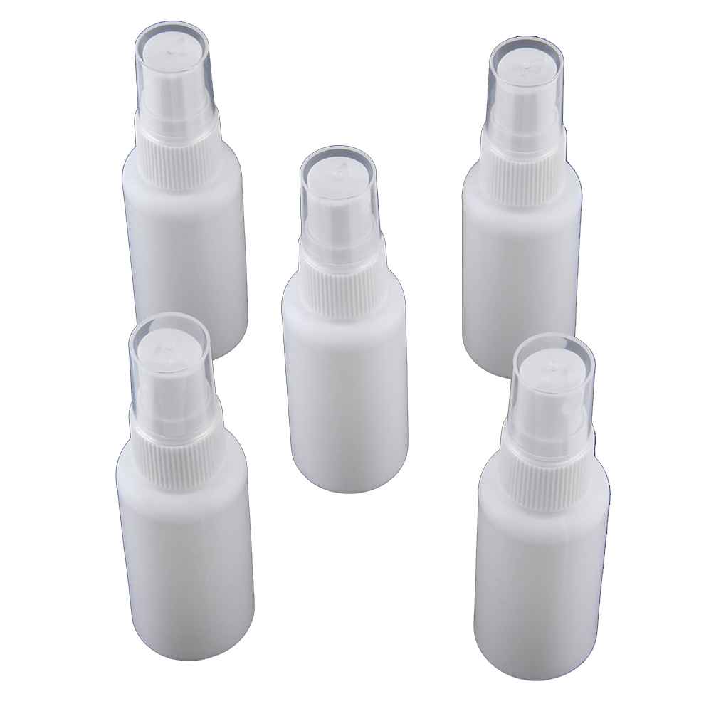 Pack of 5 Spray Bottles Travel Portable 30ml Empty Refillable Atomizer Reusable Pocket Size Essential Oil Cosmetic