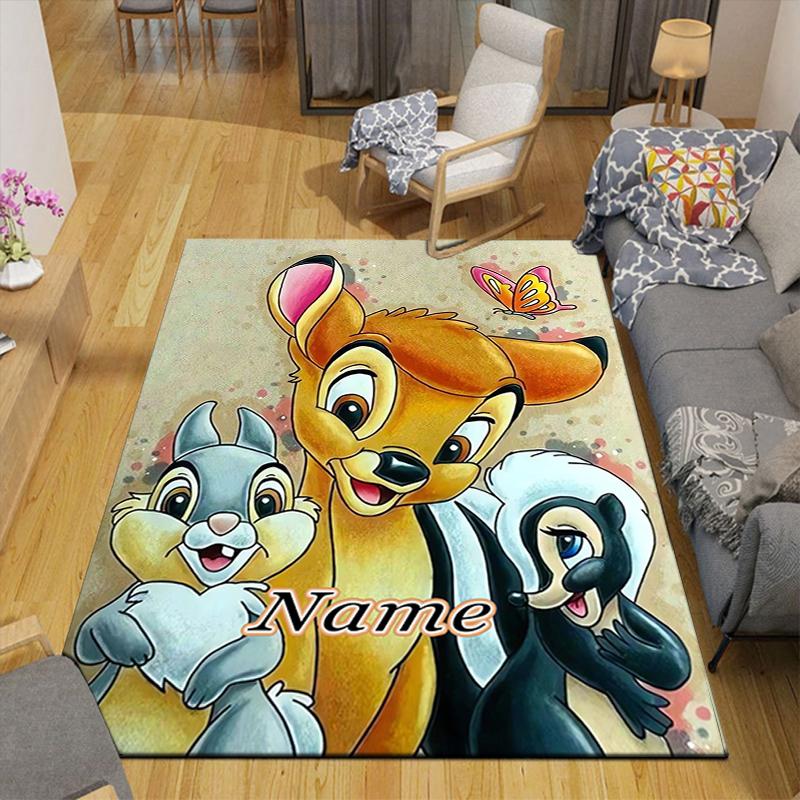 Custom 1Pc Bambi Friends Rug Office Carpet Indoor Outdoor Entrance Doormat Nonslip Soft And Comfortable Living Room D9161
