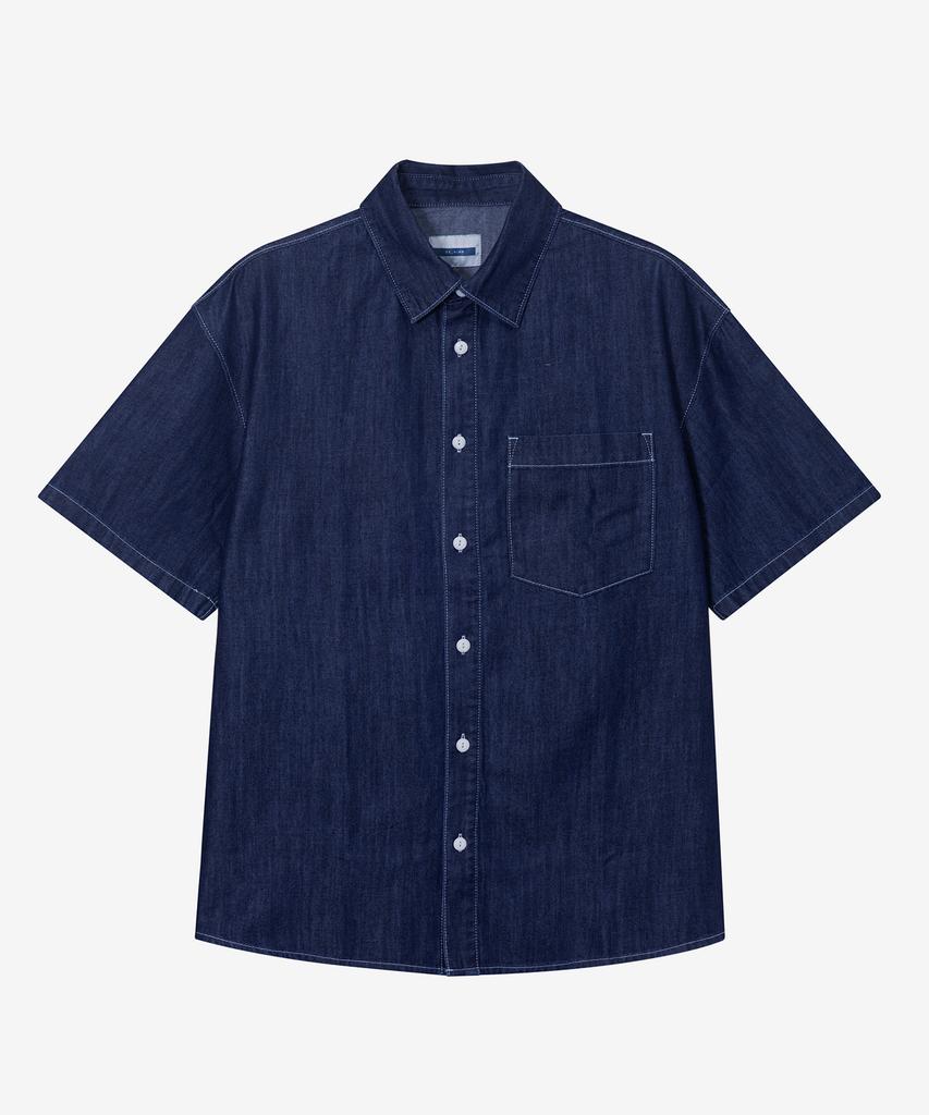 MINDBRIDGE [Set] Linen-Like Denim Shirt Set-Up - 3 Colors