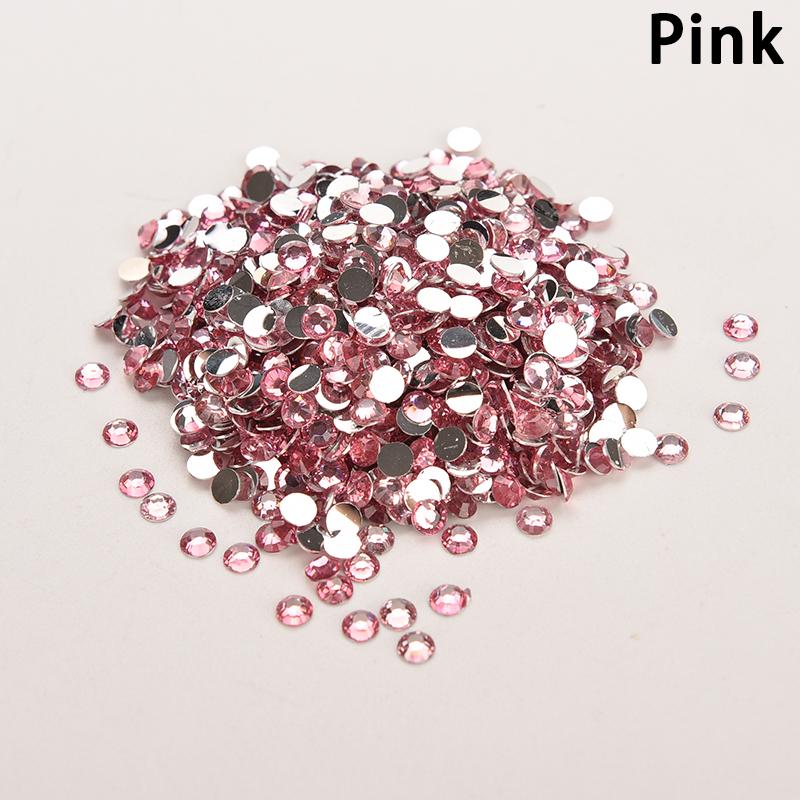 Lots 1000Pcs Rhinestone Facets Flatback Crystal Round Beads Nail Art Diy 4Mm