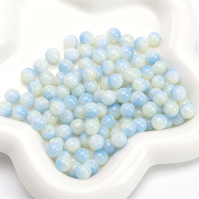 8/10 мм 20-30 шт./пакет Стеклянные бусины DIY Браслет Ожерелье Серьги Ювелирные изделия Аксессуары