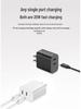 Быстрое зарядное устройство PD40W с двумя портами USB-C для устройств Apple - Стандарт США/ЕС, двойной порт