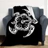 Turtle Symbol Flannel Blanket Throw Blanket Soft Warm Sofa Bed Camping Car Home Decor Unique Christmas Gift C9301212