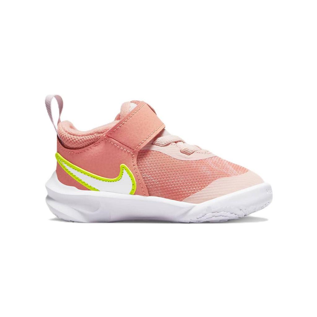 Nike Team Hustle D 10 Маленькие Амортизирующие Устойчивые к Истиранию Низкие Детские Кроссовки Бело-Оранжевые Для Малышей и Детей DM4325-600