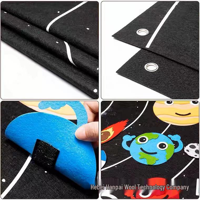 Interstellar Felt Learning Board: Children's Interactive Dress-Up Puzzle for Cognitive Development