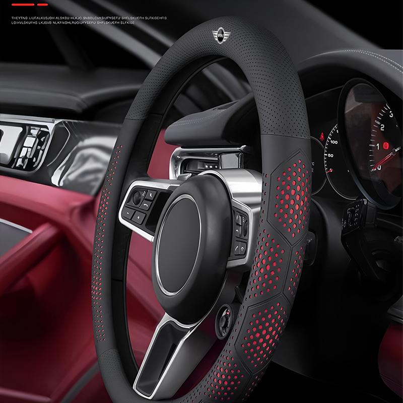 Чехол на руль автомобиля Ультратонкий Дышащий Чехол для MINI Cooper R56 F56 R50 JCW Cabrio Aceman Countryman Clubman Roadster
