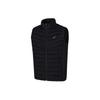 Solid Color Outdoor Casual Sports Zip-Up Stand Collar Warm Down Vest Men Vests Black 2031E441-001
