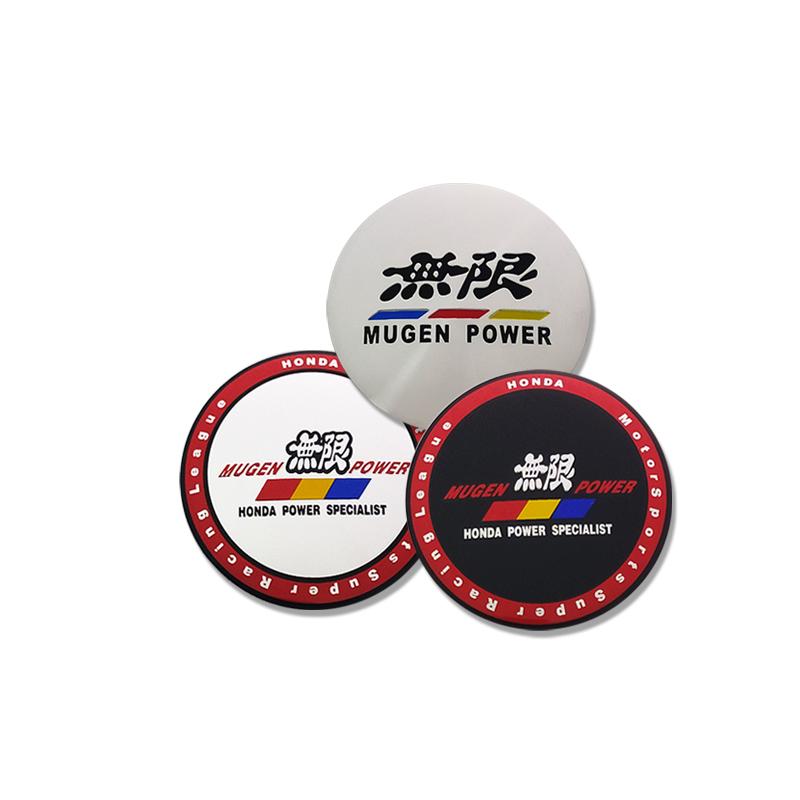 ABG1 4PCS 56mm 60mm 65mm Car Wheel Hub Center Cap Sticker For Honda Civic FIT Accord Prelude CRV Mugen CRZ CRX Jazz HRV Pilot Odyssey