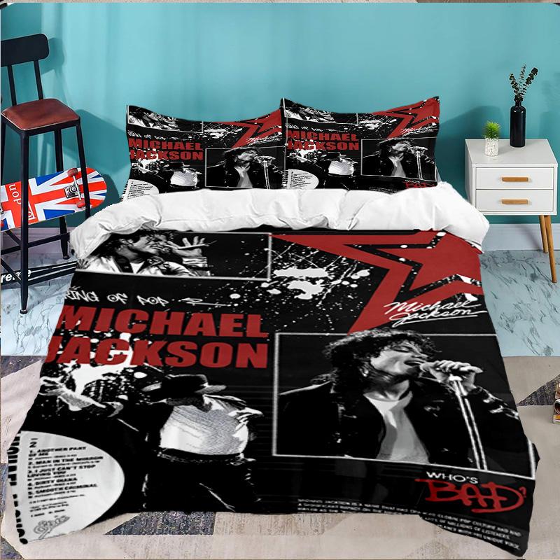 Jackson's Thriller 3PCS Bedding set,Ideal for 1pc Duvet Cover And 2pcs Pillowcases Perfect for Fan gift,Ideal for Bedroom, Dormitory