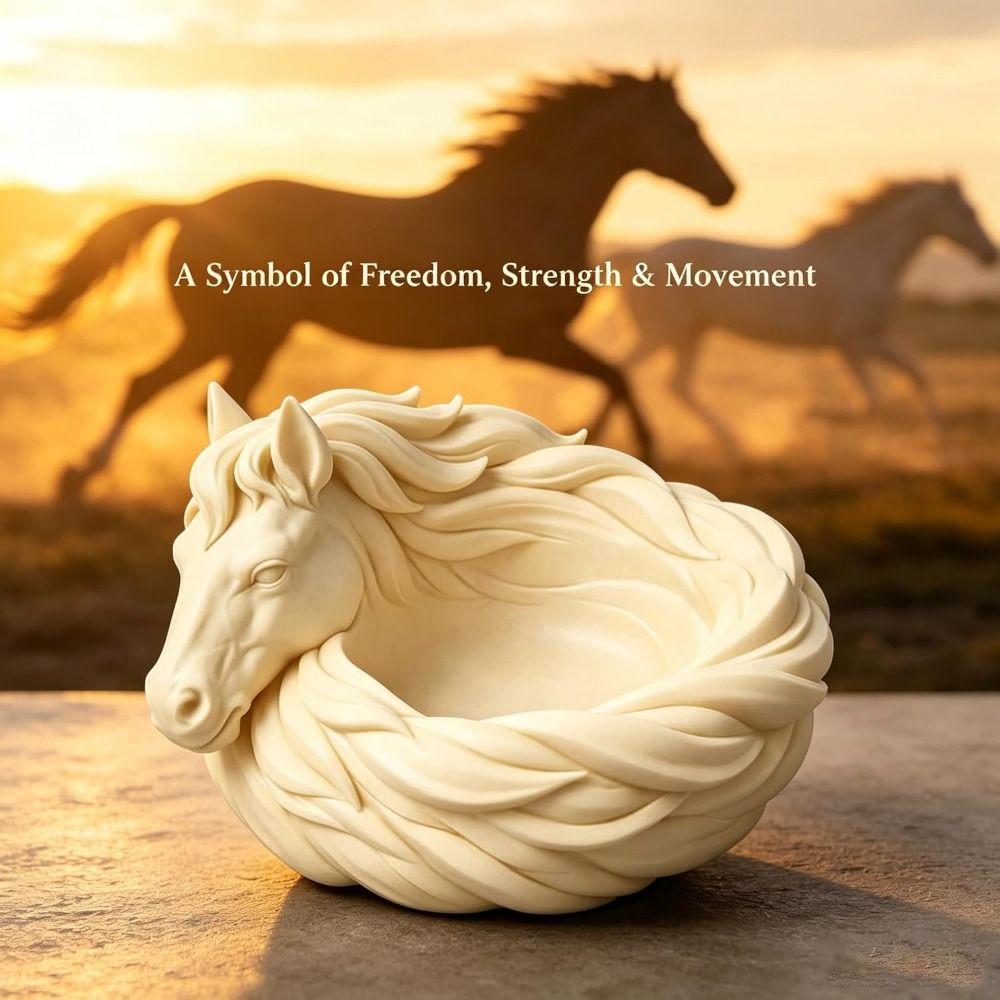 Tabletop Decor Horse Catchall Bowl for Keys Horse Storage Bowl  Dresser Organizer