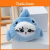 Blue Shark Cute Stuffed Keychain Soft Pp Cotton Fill Plush Toy For Kids Gift
