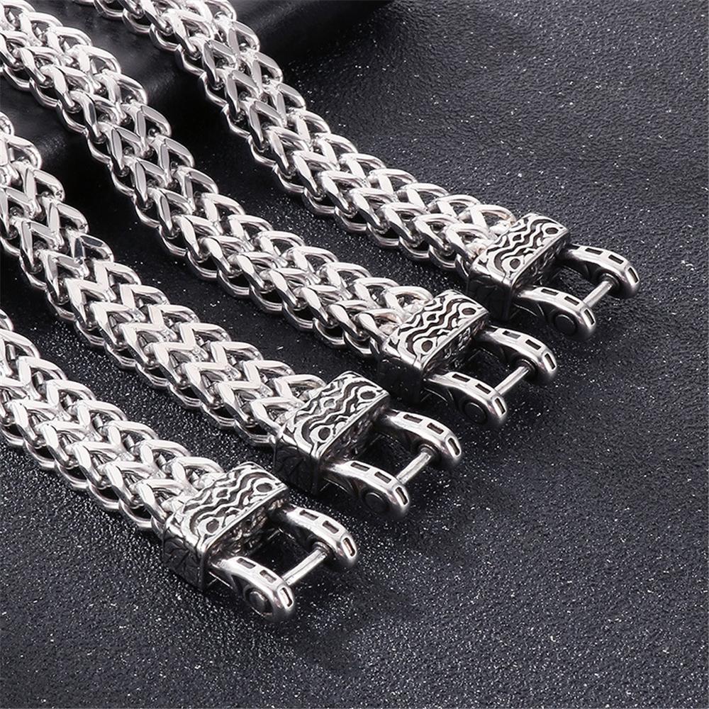 Панк Викинги Норвежские Волк Браслеты Мужские Нержавеющая Сталь Байкер Животное Браслеты Скандинавская Мифология Украшения Волк Змея Орел