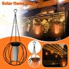 Solar Tennis Light Iron LED Hanging Solar Light Garden Courtyard Villa Style Garden Light