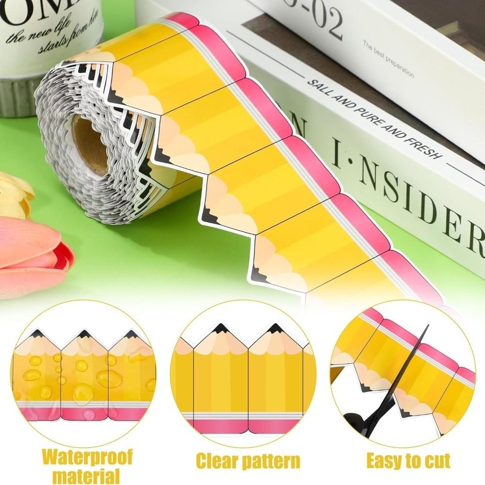 1 рулон Креативная самоклеящаяся бордюрная бумага для доски, бумага-бордюр для карандашей, бумага для рукоделия, 7 см, декор для класса, ручная работа