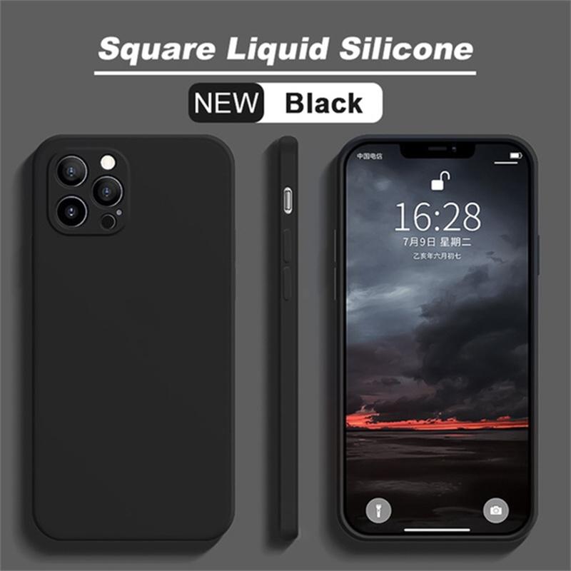 Роскошный противоударный чехол из жидкого силикона для iPhone 11 12 13 14 15 Pro Max7 8 iphone 15 X XS XR Max Mini Задняя мягкая крышка Funda