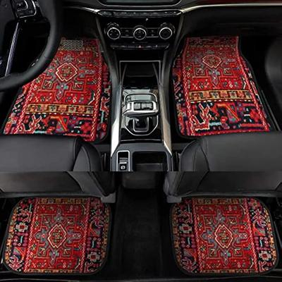 4 предмета в стиле ретро-богемный автомобильный коврик, комплект из четырех предметов, грязеотталкивающий коврик, напольный коврик