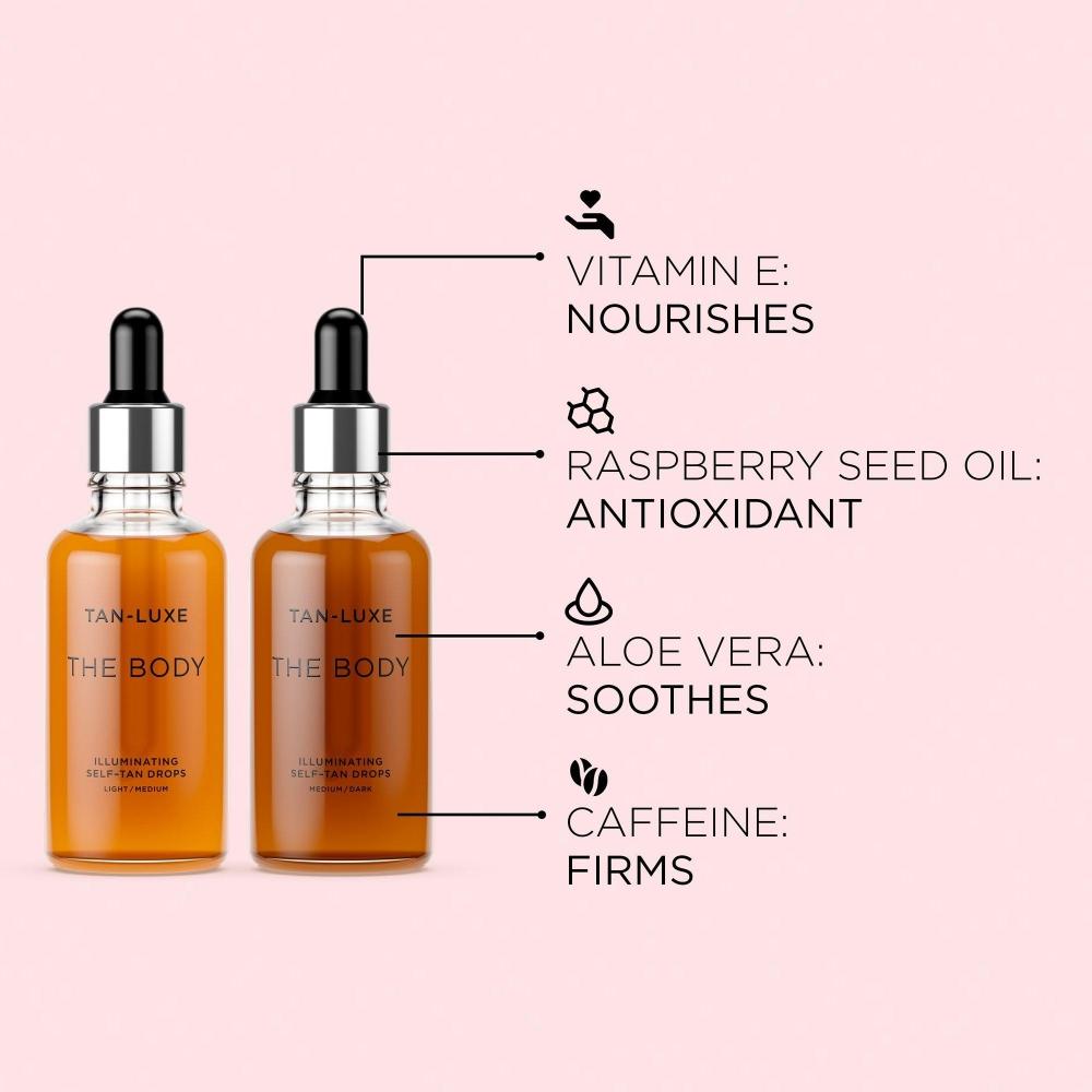 Капли для автозагара Tan Luxe The Body Illuminating 1,6 унции
