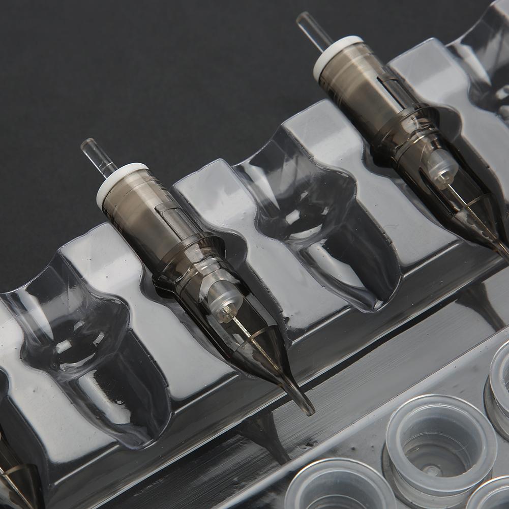 Pro 20pcs Trays Clear Disposable DGT Plastic Tattoo Cartridge Needle Holder Stand