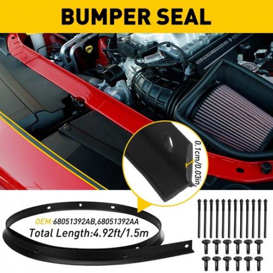 FOR 2008- Dodge Challenger Front Hood Bumper Weatherstrip Seal w/ Rivet 12