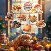 День Благодарения Подвесные Спирали Украшения Индейка Тыква Кленовые Листья Вырезы Потолочные Серпантины для Осенней Вечеринки Праздничный Домашний Декор