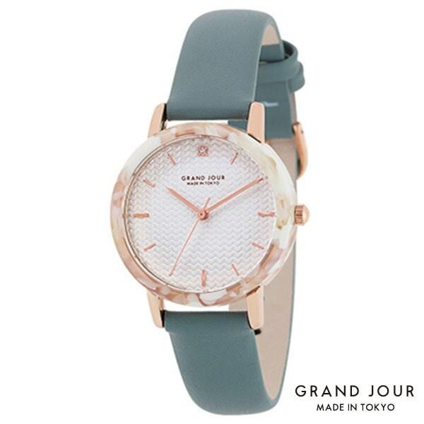 GRAND JOUR Унисекс MJGJQA06-GR (Женские часы бренда GRANDJOUR, сделанные в ТОКИО Sun Flame) часы