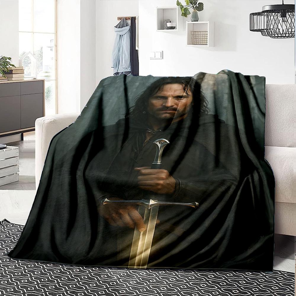 1pc sword knight Flannel Blanket Soft Warm Throw for Home, Office, Travel, All-Season Cozy Bedding GiftL1170