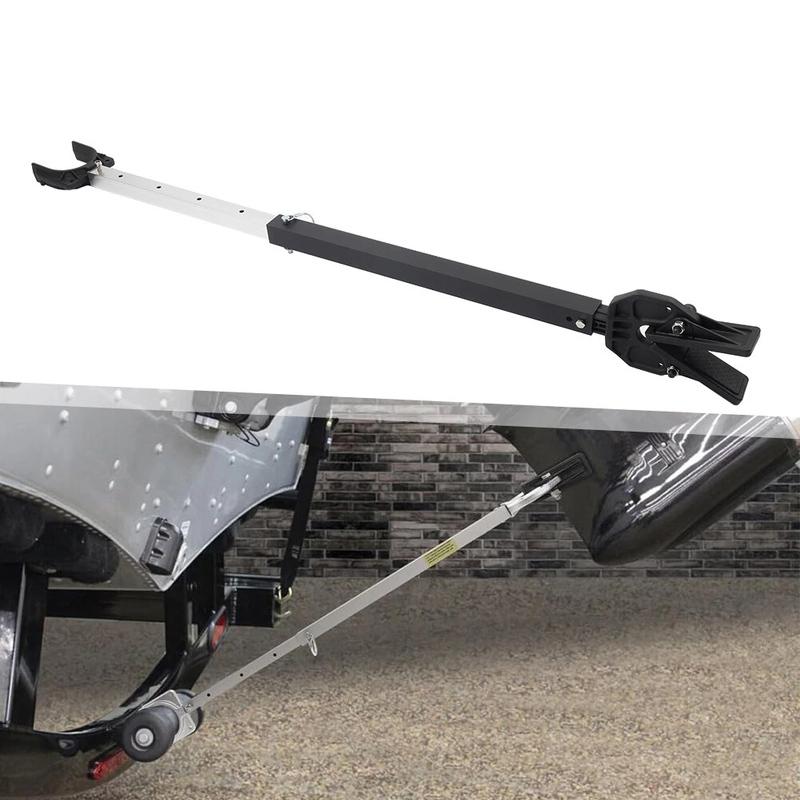 Boat Motor Transom Saver Support Adjustable Length 23 to 35 Inches Heavy Duty Aluminum Composite Head for Trailers