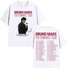 Футболка Bruno Mars The RoUnisextic Tour для унисекс одежды и женской одежды Хип-хоп Уличная одежда Топы Хлопок 2026 Летняя футболка