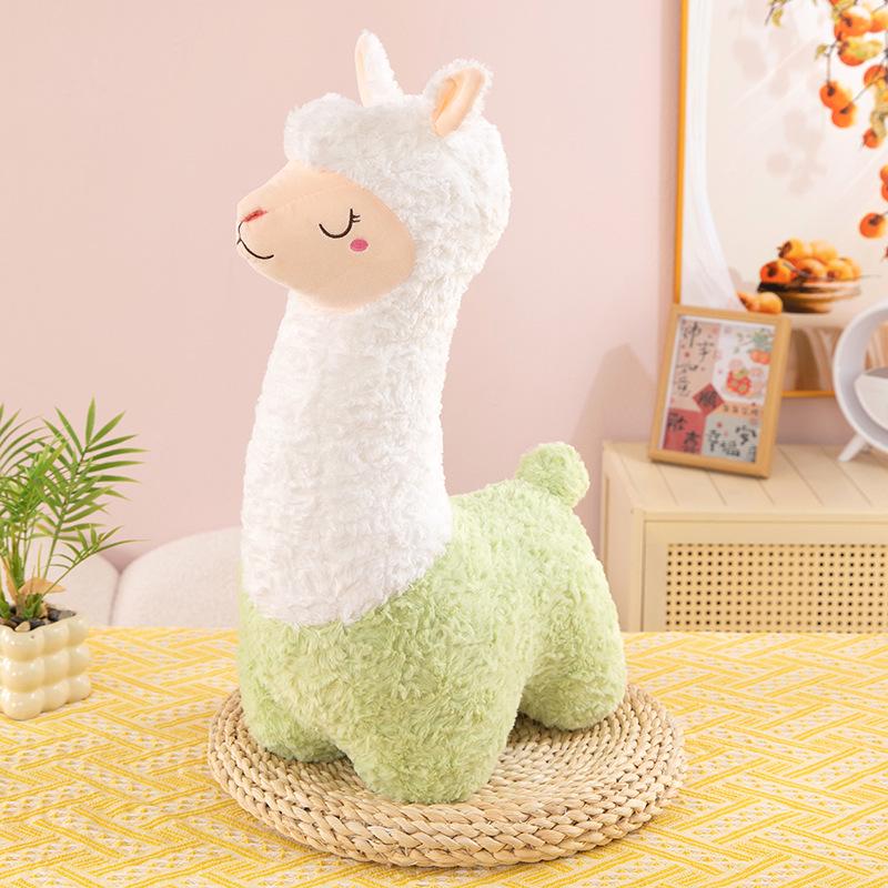 Очаровательная плюшевая игрушка-подушка альпака – Идеально подходит для сна или в качестве подарка на день рождения для девочек
