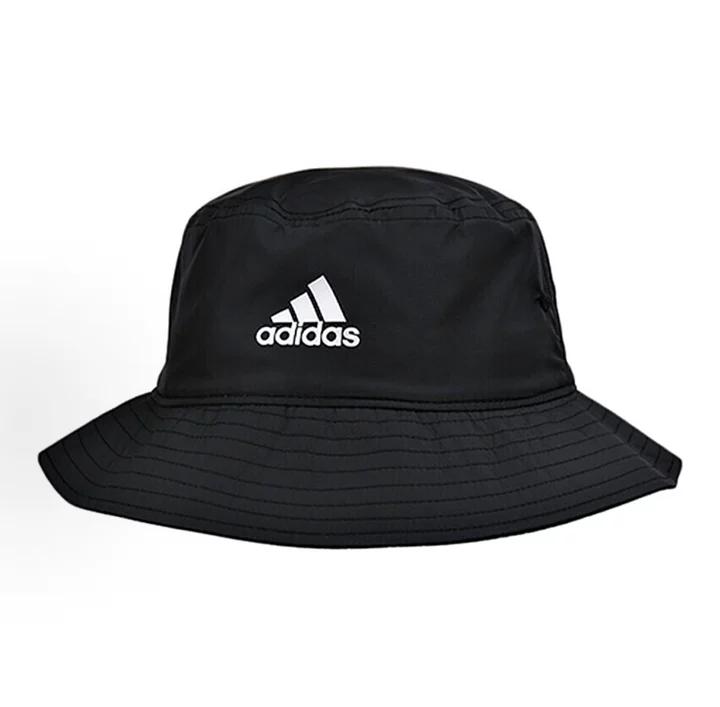 adidas Унисекс Шляпа-ведро из переработанного полиэстера, Широкополая Защита от солнца Классическая Рыбацкая шляпа с принтом бренда спереди GE4739