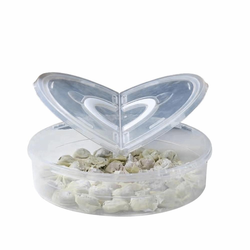 Reusable Dumplings Organizer Multilayer Refrigerator Organizer Bin Round Dumpling Box Refrigerator