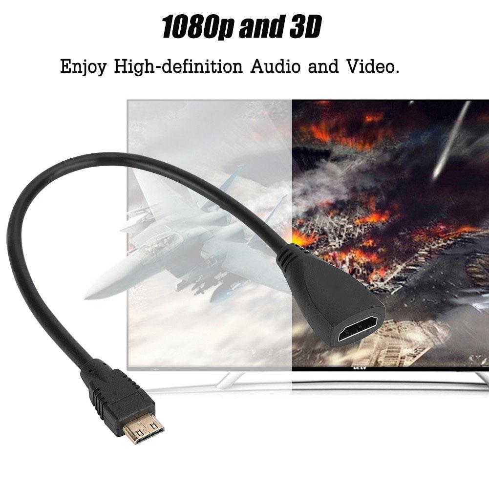 HDMI-мама к мини-HMDI-мужчине Адаптерный кабель-конвертер 1080P 3D Высокая скорость