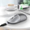 Перезаряжаемая двухрежимная беспроводная мышь 2,4 ГГц, Bluetooth 5,2, настольная компьютерная мышь в один клик с USB-кабелем, игровая мышь